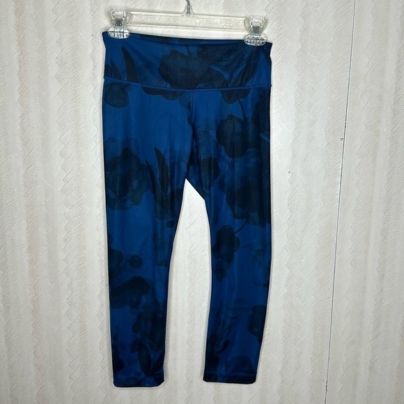 🆕 LULULEMON Wunder Under Crop II Legging Jumbo Inky Floral Black Inkwell Size 4 - Picture 6 of 12